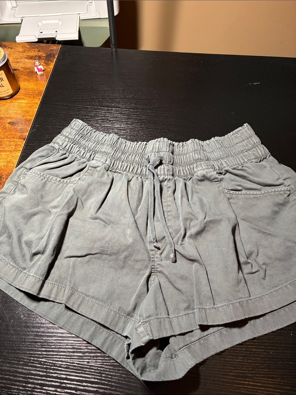 aerie Olive Green Athletic Drawstring Shorts